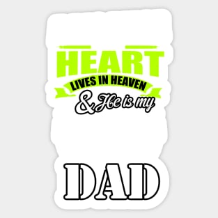 Heaven Dad Sticker